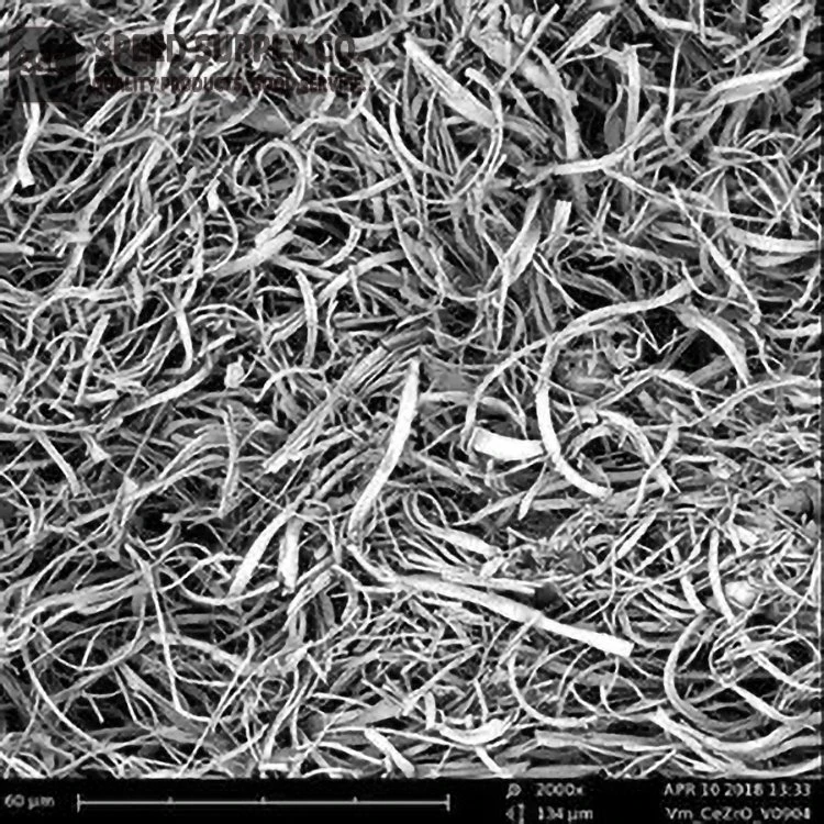 Nanofibras de óxido de cerio y circonio